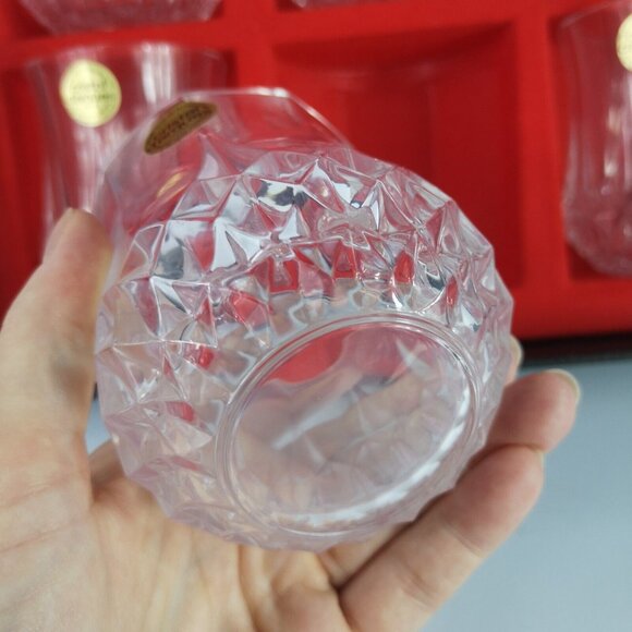 Cristal d'arques Set of 6 Long Champ 24% Lead Crystal glasses (New Old Stock) - Picture 3 of 8